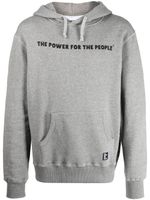 The Power For The People hoodie à logo imprimé - Gris - thumbnail