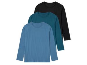 pepperts! 3 jongens shirts (146/152, zwart/petrol/blauw)