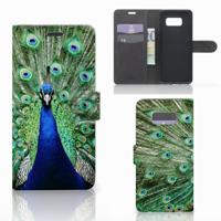 Samsung Galaxy S8 Plus | Telefoonhoesje | Met pasjeshouder | Pauw