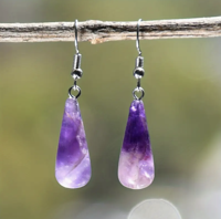 Amethist traan oorbellen - Oorbellen - Spiritueelboek.nl