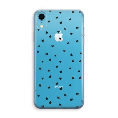 Kleine kattenkopjes: iPhone XR Transparant Hoesje