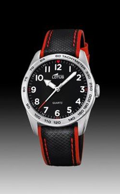 Horlogeband Lotus 18276-3 Leder Zwart 18mm