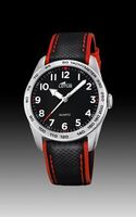 Horlogeband Lotus 18276-3 Leder Zwart 18mm - thumbnail