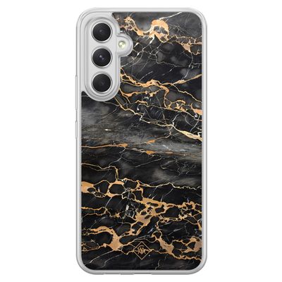 Samsung Galaxy A54 hybride hoesje - Marmer grijs brons