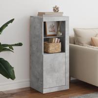 Dressoir met LED-verlichting 41x37x100 cm betongrijs