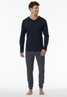 Schiesser Schiesser Pyjama Long nightblue 181922 54/XL