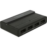 DeLOCK externe usb 3.2 gen 2 4 port hub 10gbps usb-hub (zwart)