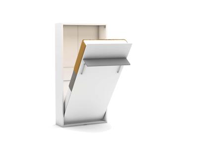 1 persoons opklapbed zonder bureau - Happy - grijs - Koudschuim matras HR60 - tot 120 KG