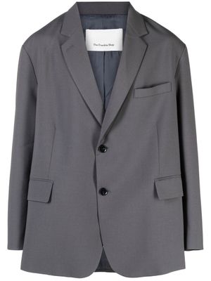 The Frankie Shop blazer ample à simple boutonnage - Gris