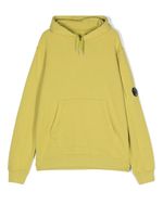 C.P. Company Kids hoodie à patch logo - Vert - thumbnail