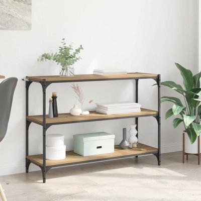 Boekenkast artisanaal eikenkleurig Bewerkt hout