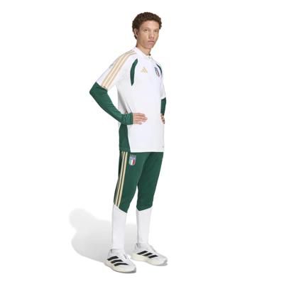 adidas Italië Trainingspak 1/4-Zip 2026-2028 Wit Groen adidas Italië Trainingspak 1/4-Zip 2026-2028 Wit Groen