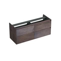 Onderkast Forzalaqua Reno 140x51x60 cm 4 Lades Softclose Eiken Charcoal Forzalaqua