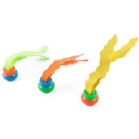 Set van 3x stuks gekleurd zeewier zwembad speelgoed - thumbnail