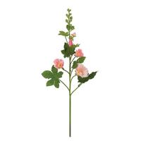 Kunstbloem Alcea Roze L