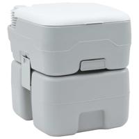 VidaXL Camping toilet grijs en wit 41,5 x 36,5 x 42 cm polyetheen
