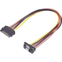 Renkforce Stroom Verlengkabel [1x SATA-stroomstekker - 1x SATA-stroombus] 0.30 m Zwart, Rood, Geel