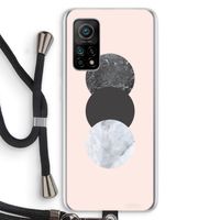 Marmeren cirkels: Xiaomi Mi 10T 5G Transparant Hoesje met koord