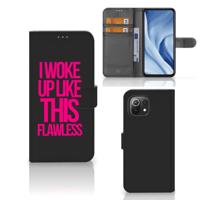 Xiaomi 11 Lite 5G NE | Mi 11 Lite Hoesje met naam Woke Up - Origineel Cadeau Zelf Maken Xiaomi 11 Lite 5G NE | Mi 11 Lite Hoesje met naam Woke Up - Origineel Cadeau Zelf Maken