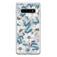 Samsung Galaxy S10 siliconen telefoonhoesje - Touch of flowers