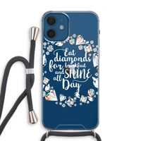 Diamonds: iPhone 12 Transparant Hoesje met koord