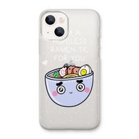 I'm A Hopeless Ramen-Tic For You: iPhone 13 mini Transparant Hoesje