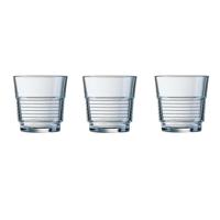 Waterglazen/drinkglazen - 6x - transparant - 200 ml - glas - glazen