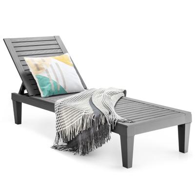 Patio Ligstoel Buitenligstoel met Verstelbare Rugleuning Ligstoel met 5 Standen