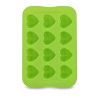 Siliconen chocolade mal lade creatieve geometrie gevormde Ice Cube cake decoratie schimmel vorm: hart (groen)