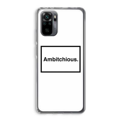Ambitchious: Xiaomi Redmi Note 10 Pro Transparant Hoesje
