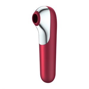 Satisfyer - Dual Love Air Pulse Vibrator App Bestuurbaar Rood