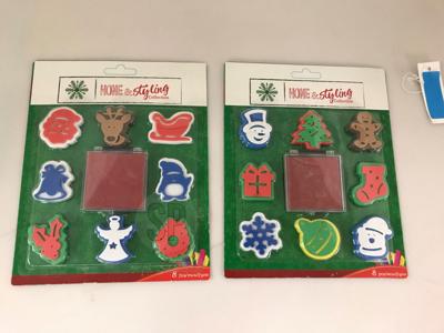 Stamp Set Xmas 9Pcs Inc.Inkpad - Nampook