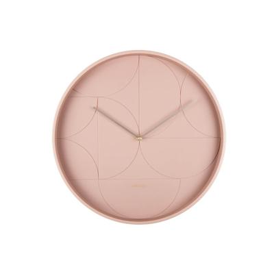 Karlsson Wandklok EchelonCircular roze - Ø 40cm - KA5948PI