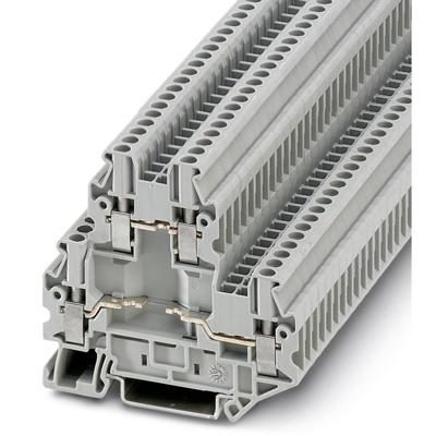 Phoenix Contact 3046757 Doorgangsserieklem 5.2 mm Schroeven Grijs 50 stuk(s)