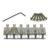 Graph Tech String Saver PG-8000-0C Brushed Steel Chrome brugzadels voor ST- en TE-stijl gitaar (set van 6) - thumbnail
