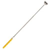 Uitschuifbare ruggenkrabber - 20 tot 65 cm - Geel - rugkrabber - metaal