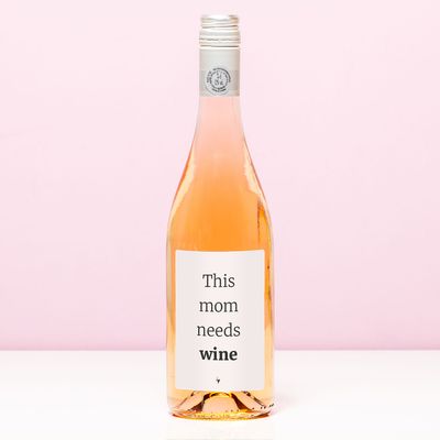 Wijnfles This mom needs wine - Rosé (Blush Rosé)