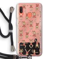 Gymboys: Samsung Galaxy A20e Transparant Hoesje met koord