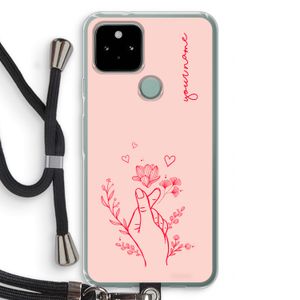 Giving Flowers: Pixel 5 Transparant Hoesje met koord