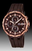 Horlogeband Lotus 18187 Rubber Bruin