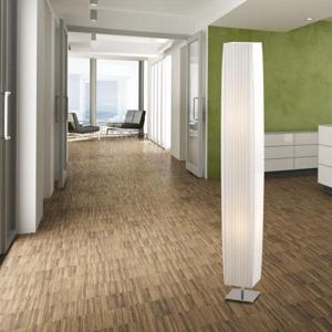 Stoffen lamp textiel wit &apos;Bailey&apos; E27 fitting modern 119cm