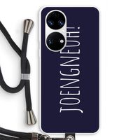 Joengneuh!: Huawei P50 Transparant Hoesje met koord