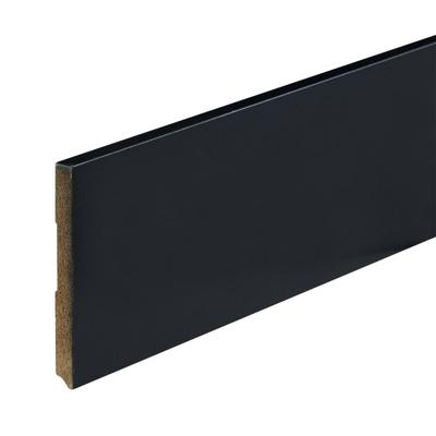 Gelakte plint 120x12 - Amsterdam zwart RAL 9005