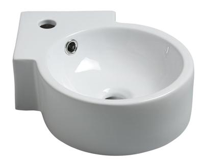 Wiesbaden Atlas hoekfontein 44x27.5x12 wit