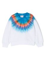 Marcelo Burlon County Of Milan Kids sweat en coton à imprimé tie-dye - Blanc