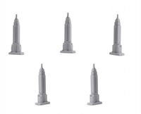 Safari Empire State speelset 2,5 cm grijs 192-delig - thumbnail