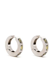 Tom Wood boucles d'oreilles serties de pierres - Argent