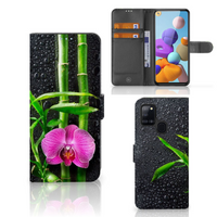 Samsung Galaxy A21s Hoesje Orchidee - thumbnail