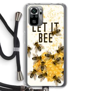 Let it bee: Xiaomi Redmi Note 10S Transparant Hoesje met koord