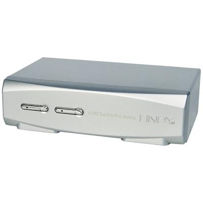 LINDY KVM-Umschalter KVM-switch DisplayPort Muis, Toetsenbord 3840 x 2160 Pixel